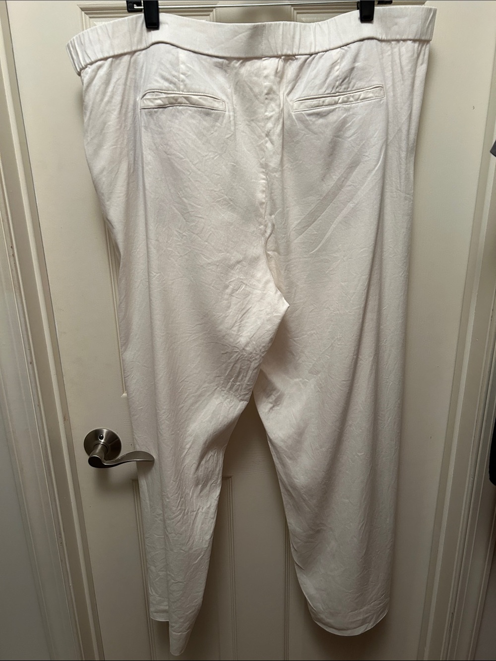 J. Jill Cream Linen Wide Leg Pants - Picture 3 of 3